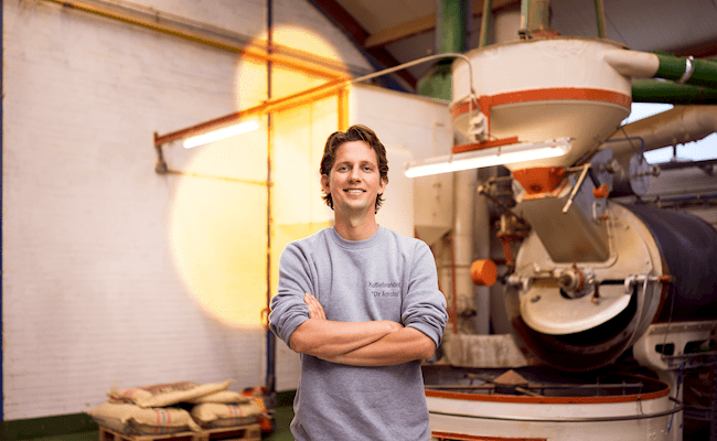 Albert Sterrenburg, eigenaar Koffiebranderij de Amstel