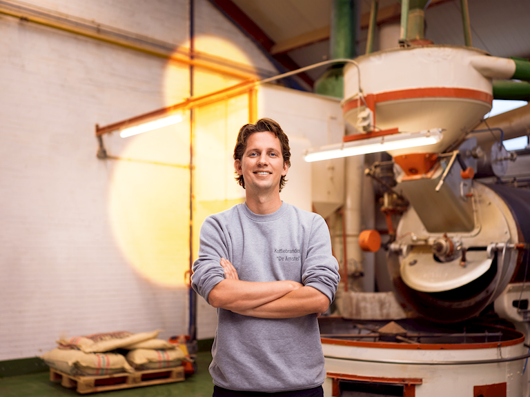 Albert Sterrenburg, eigenaar Koffiebranderij de Amstel