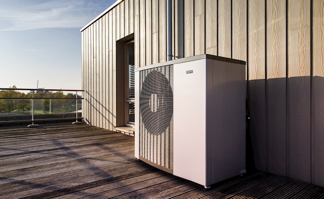 Buitenunit van een warmtepomp