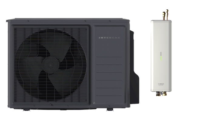 Productfoto van de Intergas Xtend warmtepomp.