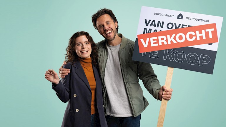 koppel met een verkocht bord