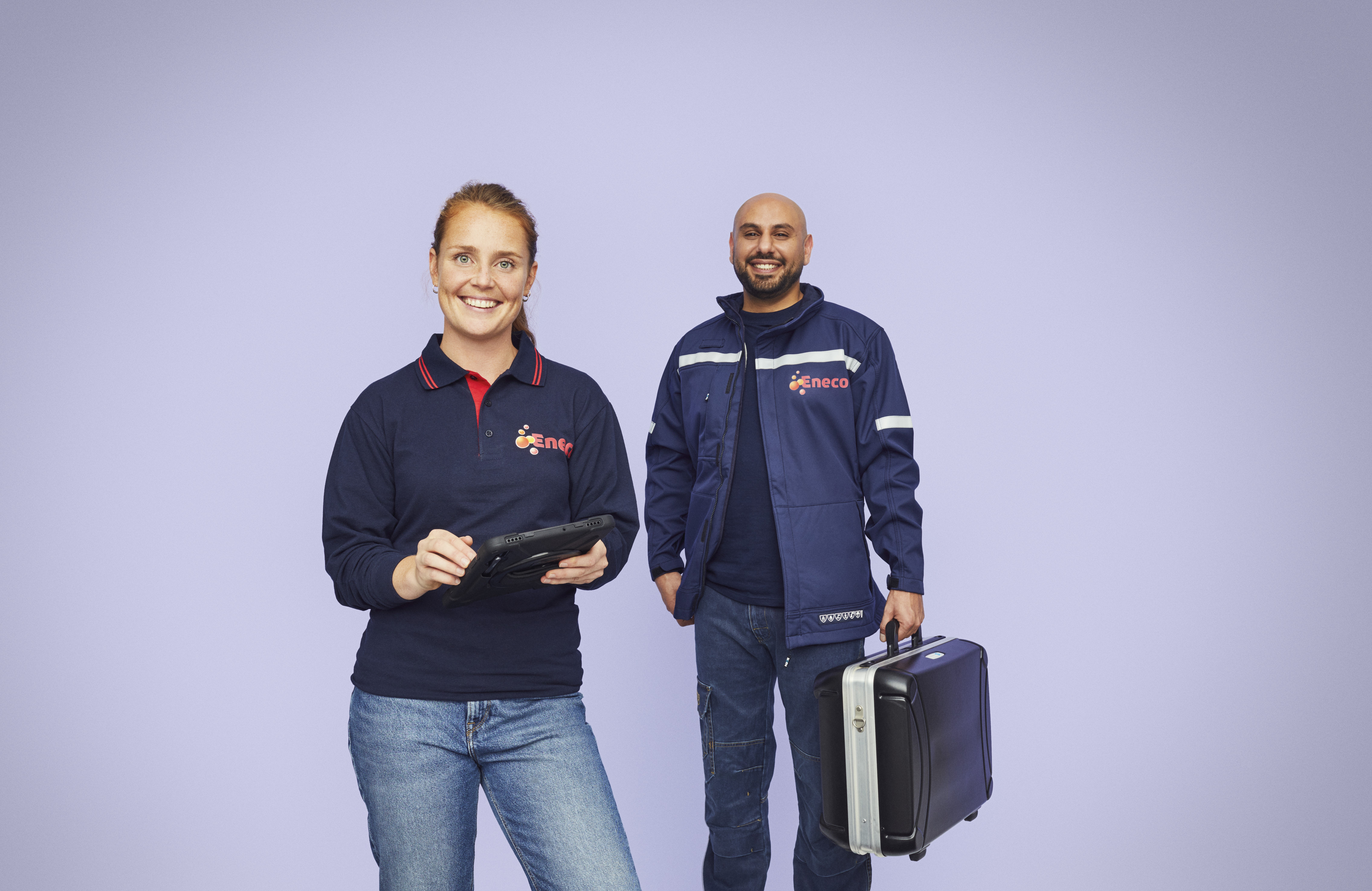 Twee Eneco monteurs